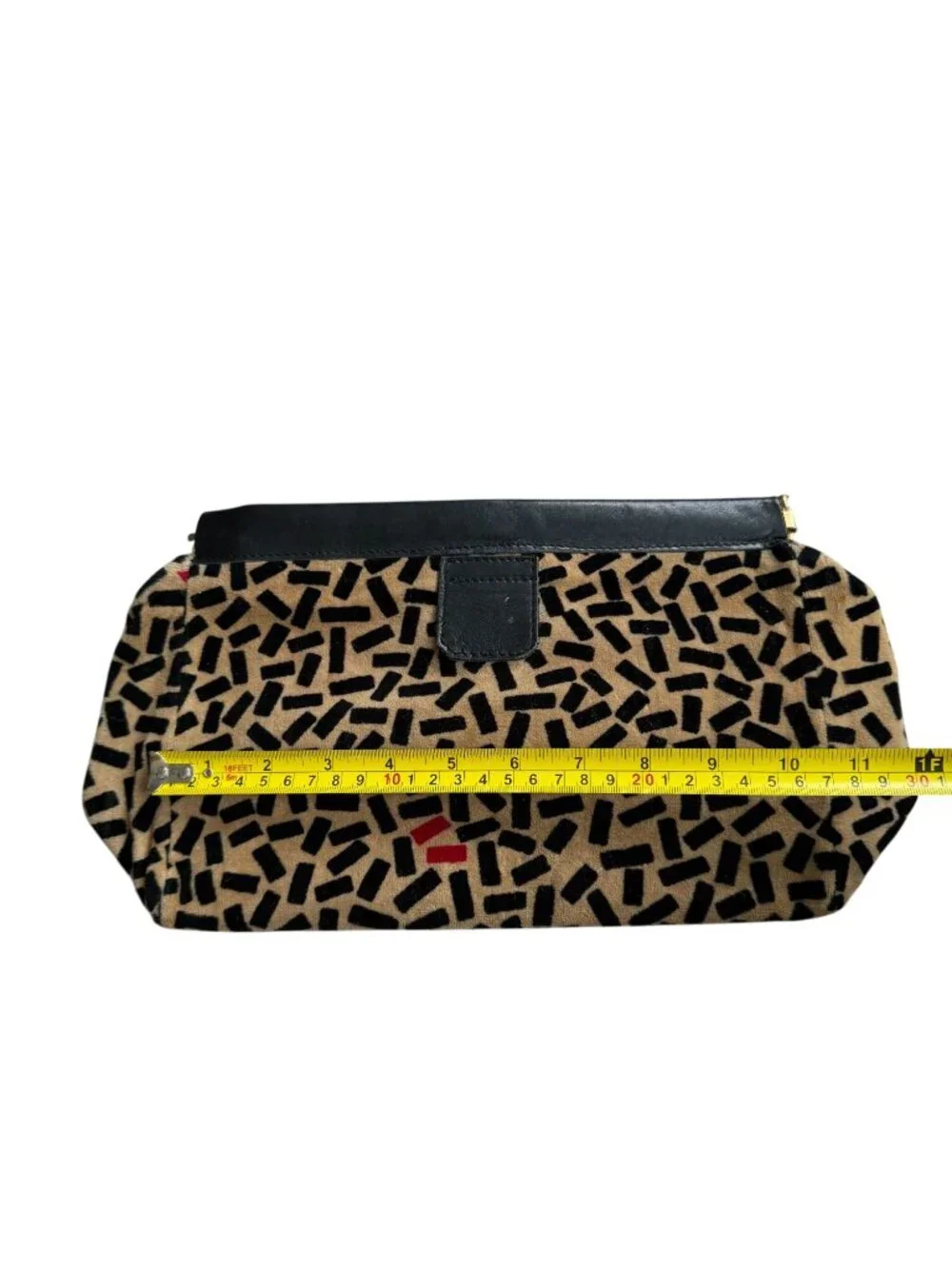 SONIA RYKIEL Paris Vintage Patterned Clutch Handbag